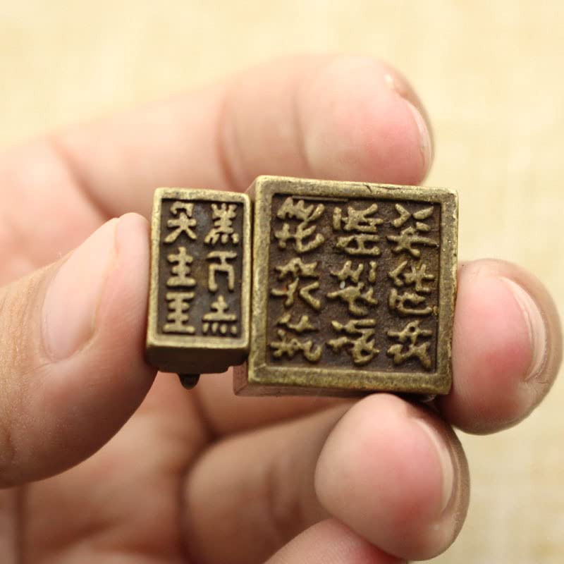 Amazon.com: 1Pcs 仿古貔貅印章玉玺铜摆件古玩铜葫芦纪念品收藏